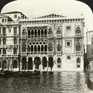 VENICE: CA D ORO, 1902. View of the Ca d Oro (Golden House) or Palazzo Santa Sofia