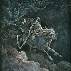 VISION OF DEATH. (Revelation 6: 8): engraving after Gustave Dor