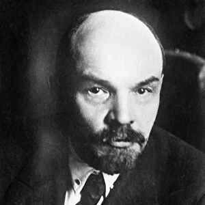 VLADIMIR LENIN (1870-1924). Vladimir Ilich Ulyanov Lenin. Russian Communist leader. Photographed in Moscow, March 1919