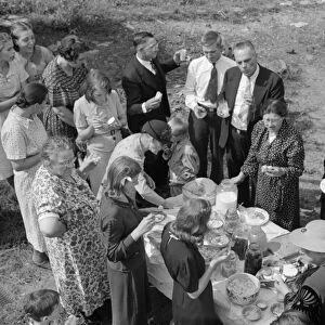 WEST VIRGINIA: PICNIC, 1938. A Sunday school picnic in Jere, West Virginia