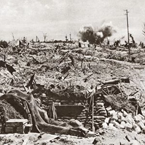 WWI: BATTLE OF ARRAS, 1917. Canadians preparing for an advance during the Battle of Arras