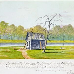 YELLOW FEVER, 1793. Dead house on the Schuylkill River during the yellow fever