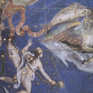 ZODIAC: PISCES. Fresco, 1575, from Villa Farnese, Caprarola, Italy