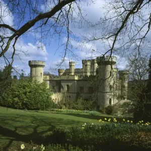 Eastnor Castle Print - Spring Scene in Herefordshire Eastnor Castle Print - Spring Scene in Herefordshire