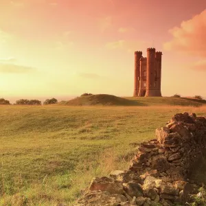 Broadway Tower Sunset Print Broadway Tower Sunset Print