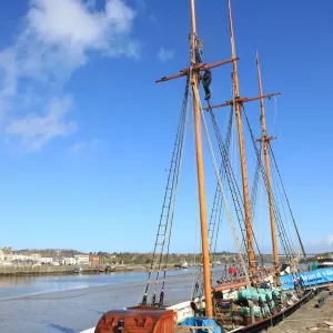 Bideford Print: Kathleen and May at East-the-Water Quayside Bideford Print: Kathleen and May at East-the-Water Quayside