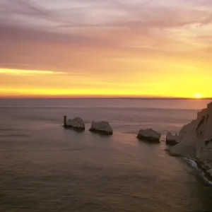 The Needles Print - Sunset over the Isle of Wight Landmark The Needles Print - Sunset over the Isle of Wight Landmark