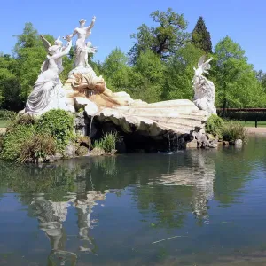 Print of Cliveden's Fountain on a Spring Day in Buckinghamshire Print of Cliveden's Fountain on a Spring Day in Buckinghamshire