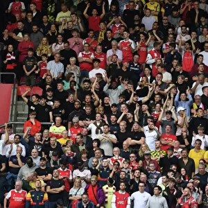 Arsenal Fans at Southampton's St. Mary's Stadium during the 2022-23 Premier League Match