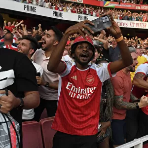 Arsenal Fans Go Wild: Celebrating the Second Goal Against Manchester United (2023-24)