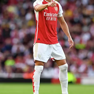 Arsenal FC vs AS Monaco: Martin Odegaard Leads Team Instructions at Emirates Cup, 2023-24