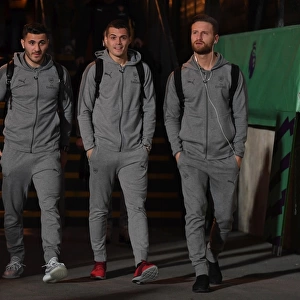 Arsenal Trio Arrive at Selhurst Park Ahead of Crystal Palace Clash (2017-18)