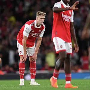 Arsenal vs Aston Villa: Rob Holding in Action at Emirates Stadium (2022-23 Premier League)