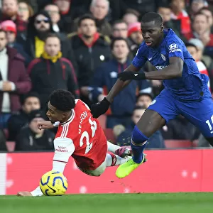 Arsenal vs. Chelsea: Intense Clash at Emirates Stadium - Reiss Nelson vs. Kurt Zouma