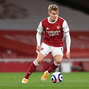 Arsenal vs Liverpool: Martin Odegaard in Action at the Emirates Stadium, Premier League 2020-21