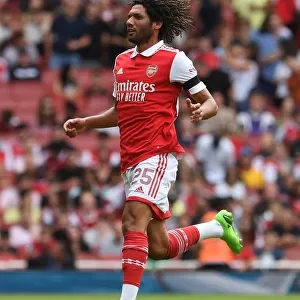 Arsenal vs Sevilla: Mohamed Elneny in Action at the Emirates Cup 2022