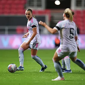 Arsenal Women Dominate: Noelle Maritz in Action against Bristol City (Barclays Women's Super League, 2023-24)