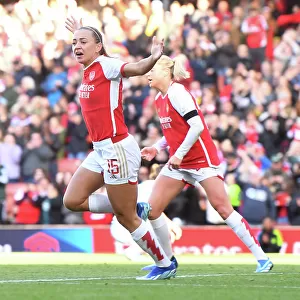 Arsenal Women: Katie McCabe Scores the Opener Against Aston Villa in 2023-24 Barclays WSL Match