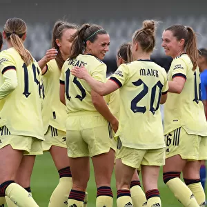 Arsenal Women's Dominance: Katie McCabe Celebrates Ninth Goal vs. Crystal Palace in FA Cup