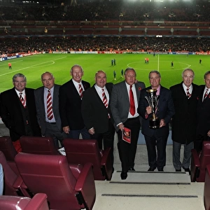 Arsenal's 1971 Fairs Cup Winning Team Honored at Emirates Stadium During Arsenal vs. RSC Anderlecht UEFA Champions League Match