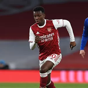 Arsenal's Eddie Nketiah in Action against Everton - Premier League 2020-21