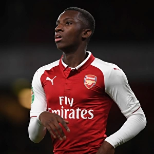 Arsenal's Eddie Nketiah in Action against Norwich City - Carabao Cup Fourth Round, 2017-18