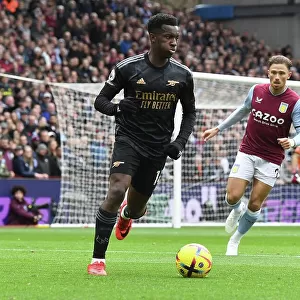 Arsenal's Eddie Nketiah Shines in Aston Villa vs Arsenal Premier League Clash (2022-23)