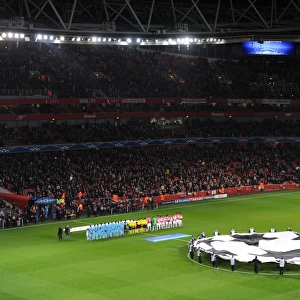 Arsenal's Emirates Stadium: Pre-Match Atmosphere vs Olympique de Marseille, UEFA Champions League (2013-14)