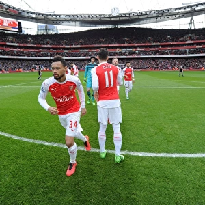 Arsenal's Francis Coquelin Gears Up for Arsenal vs. Leicester City Showdown (2015-16)