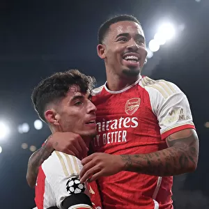 Arsenal's Havertz and Jesus: Dynamic Duo Score First Goals in 2023-24 Champions League Victory over RC Lens
