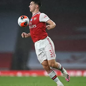Arsenal's Kieran Tierney in Action: Arsenal vs Leicester City, Premier League 2019-2020