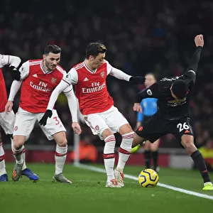 Arsenal's Lacazette, Kolasinac, and Ozil Pressure Greenwood in Arsenal v Manchester United (2019-20)