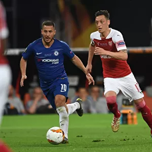 Arsenal's Mesut Ozil vs. Chelsea's Eden Hazard: UEFA Europa League Final Showdown in Baku