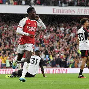Arsenal's Nketiah Scores Second Goal: Arsenal Secures Victory Over Fulham (2023-24)