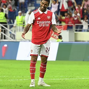 Arsenal's Reiss Nelson Scores Second Goal in Arsenal v AC Milan Dubai Super Cup Match, 2022-23