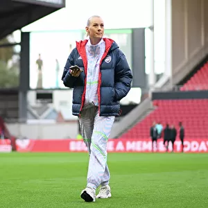 Arsenal's Stina Blackstenius Prepares for Kick-off Against Bristol City in Barclays Women's Super League