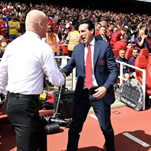 Arsenal's Unai Emery and Burnley's Sean Dyche Kick Off 2019-20 Premier League Season at Emirates Stadium