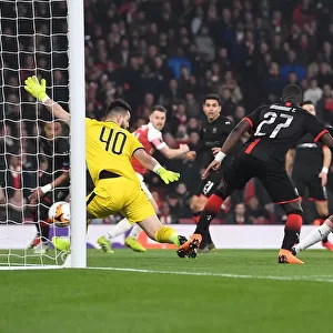 Aubameyang Scores First Goal: Arsenal vs Stade Rennais, UEFA Europa League Round of 16 (2018-19)