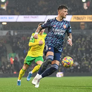 Ben White in Action: Norwich City vs Arsenal, Premier League 2021-22
