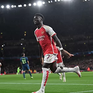 Bukayo Saka Scores First Arsenal Champions League Goal: Arsenal 1-0 PSV Eindhoven (2023/24)