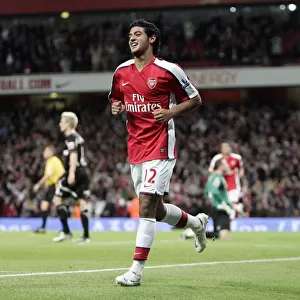 Carlos Vela's Triumph: Arsenal's Historic 6-0 Carling Cup Win over Sheffield United - Vela's First Goal