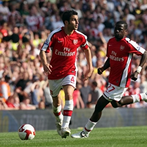 Cesc Fabregas and Emmanuel Eboue (Arsenal)