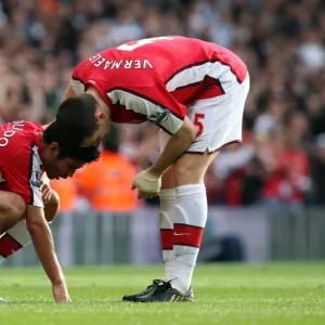 Eduardo and Thomas Vermaelen (Arsenal)