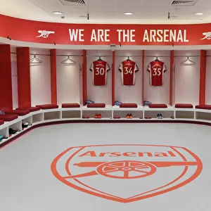 Exclusive Look: Arsenal Changing Room Before Arsenal vs Leeds United - Premier League 2021-22