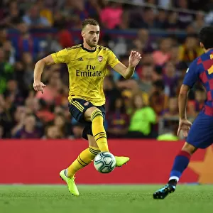 FC Barcelona vs. Arsenal: Calum Chambers in Action at the 2019 Pre-Season Friendly