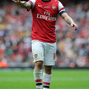 Jack Wilshere in Action: Arsenal vs Stoke City, Premier League 2013-14