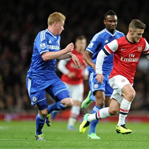 Jack Wilshere (Arsenal) Kevin De Bruyne (Chelsea). Arsenal 0: 2 Chelsea. Capital One Cup 4th Round