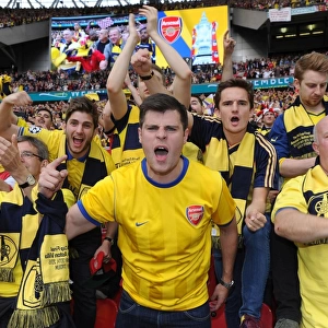Jubilant Arsenal Fans Celebrate FA Cup Victory: Arsenal 4-0 Aston Villa (FA Cup Final, Wembley Stadium, 30/5/15)