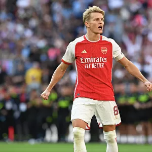 Martin Odegaard Scores the Decisive Penalty: Arsenal Secures FA Community Shield Victory over Manchester City