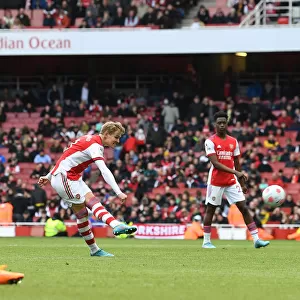 Martin Odegaard Scores the Winner: Arsenal vs Brighton & Hove Albion, Premier League 2021-22
